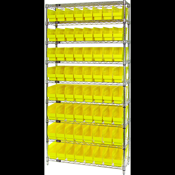 Quantum Storage Systems Wire Shelving Bin System - Complete Wire Package WR9-203YL